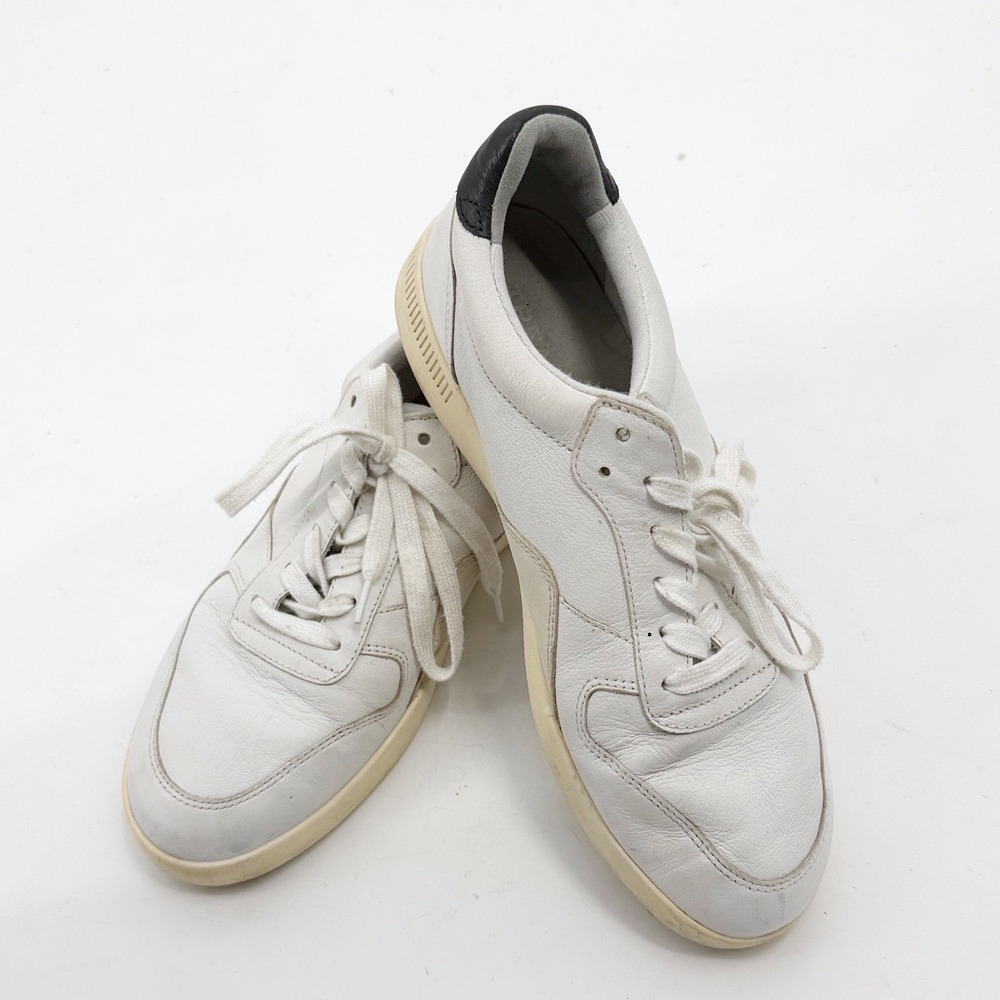 Everlane Tread Court Sneakers White Black Leather Low Top Trainers Womens 9 - Picture 2 of 11